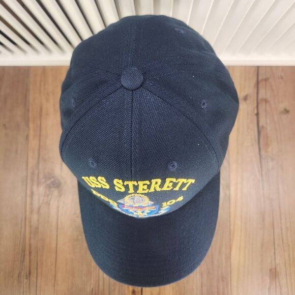 USS Sterett DDG 104 Hat Cap Strap Back Blue Navy Embroidered Mens Boat Ship Sea - Picture 7 of 10
